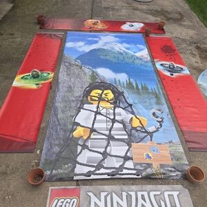 LEGO Store Banners with Character Design. Can't Find Another Anywhere